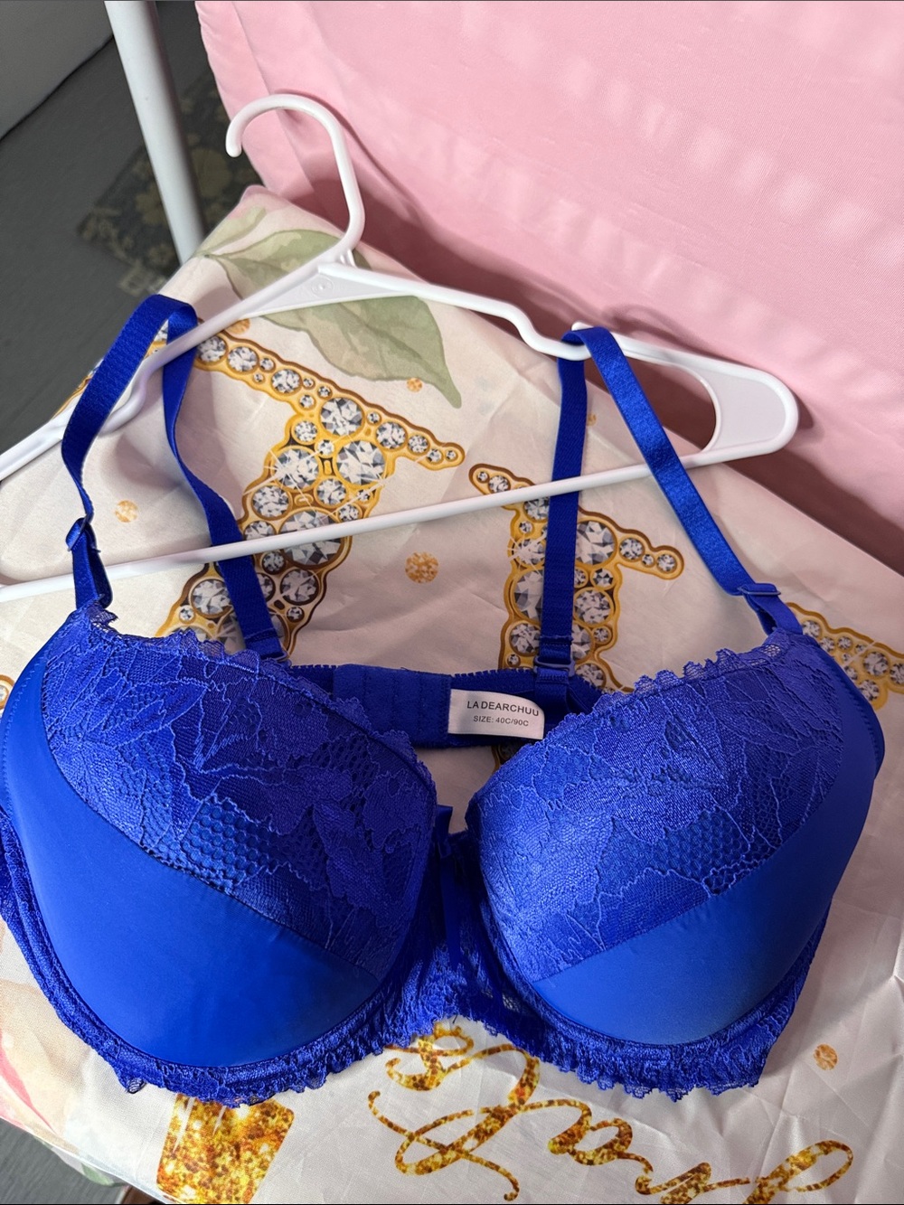 Amazon Cobalt Blue Lace Underwire Bra